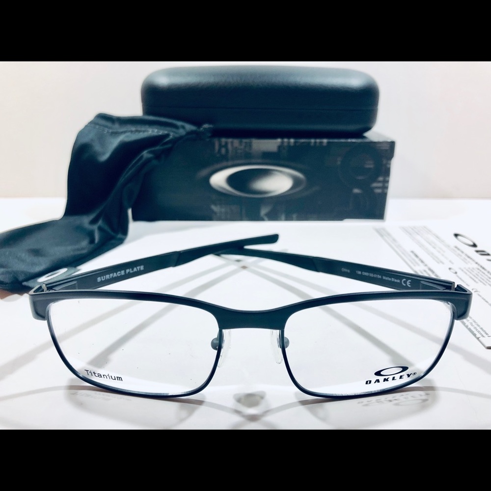 Oakley Surface Plate Eyeglasses Mat Black Titanium